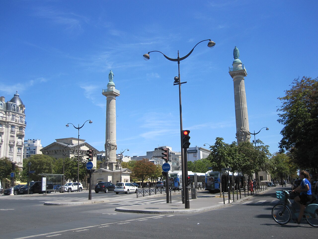 La place de la Nation à Paris, terme du parcours envisagé (photo d'archives, 2022)
