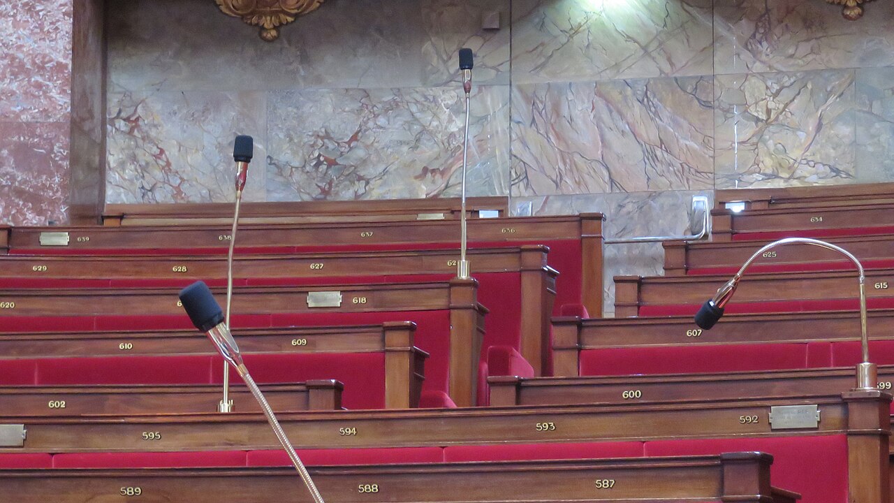Micro à l'Assemblée nationale (photo d'illustration)