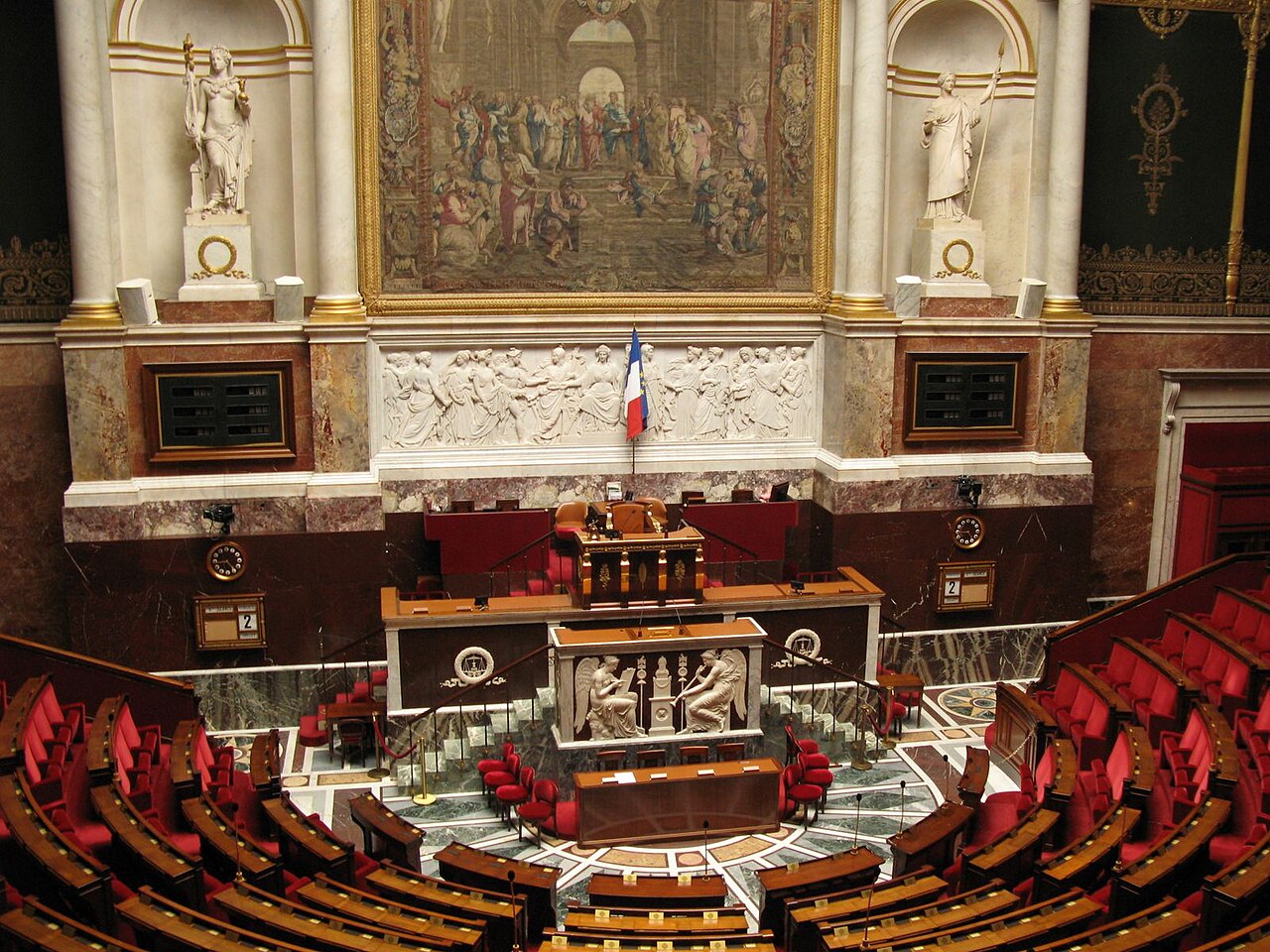 L'hémicycle de l'Assemblée nationale (photo d'archives)