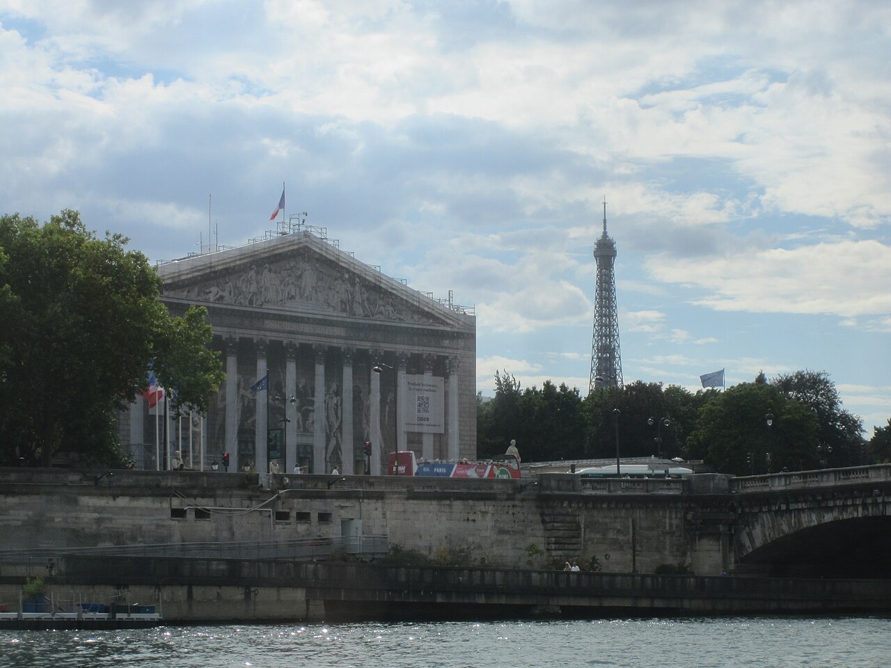 photo d'illustration (2022) : le Palais Bourbon vu depuis la Seine